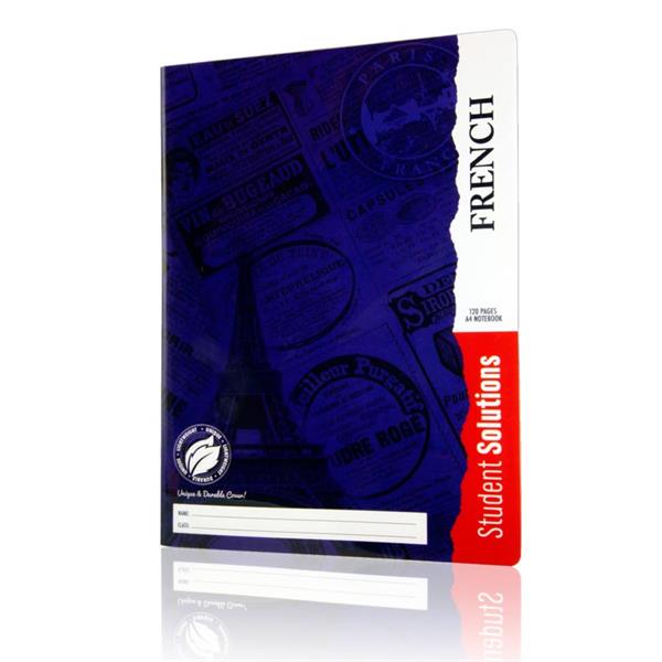 STUDENT SOLUTIONS A4 120pg DURABLE COVER MANUSCRIPT BOOK - FRENCH - Image 2