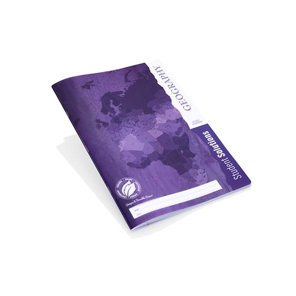 STUDENT SOLUTIONS A4 120pg DURABLE COVER MANUSCRIPT BOOK - GEOGRAPHY - Image 4