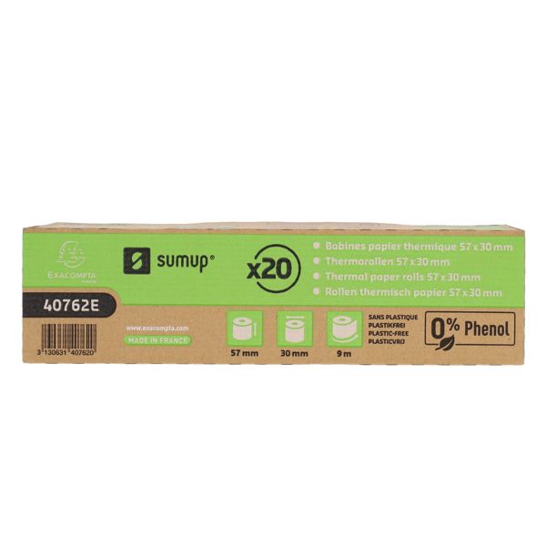 57mm x 30mm x 9m THERMAL CREDIT CARD ROLL - Image 2