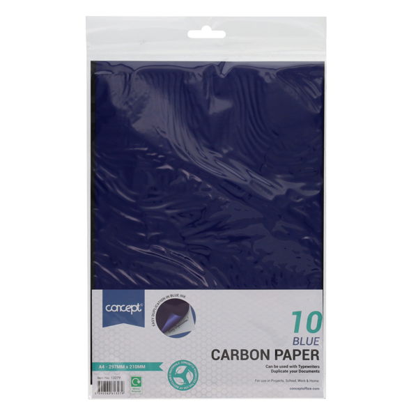 CONCEPT PKT.10 A4 SHEETS CARBON PAPER - BLUE - Image 3