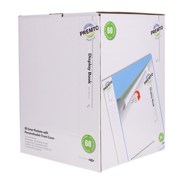 PREMTO PASTEL A4 60 POCKETS DISPLAY BOOK 5 ASST CDU - Image 3