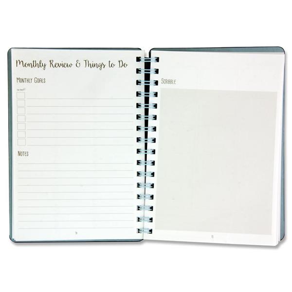 * I LOVE STATIONERY A5 160pg WIRO OPEN AGENDA DIARY - ASST. - Image 2