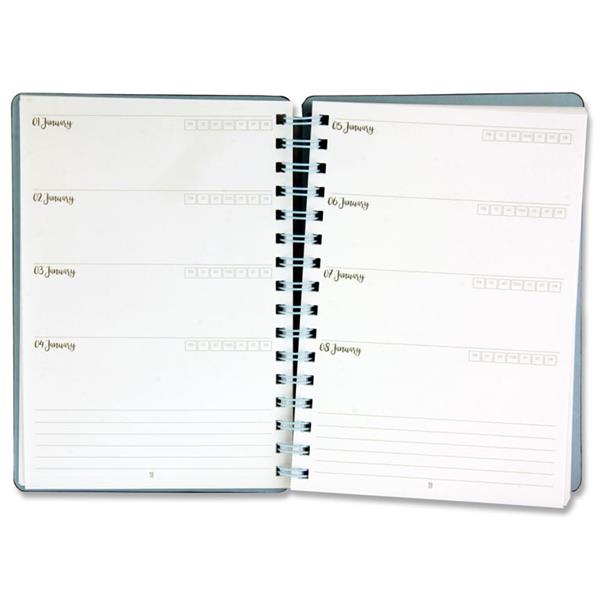 * I LOVE STATIONERY A5 160pg WIRO OPEN AGENDA DIARY - ASST. - Image 4