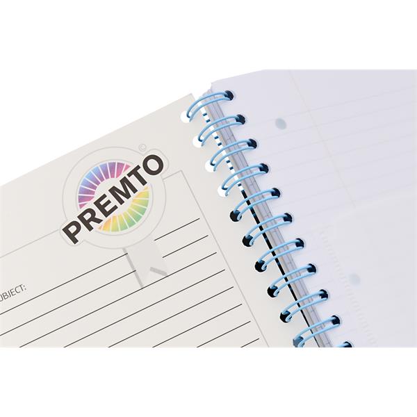 PREMTO PASTEL A4 200pg 5 SUBJECT PROJECT BOOK - ASST. - Image 4