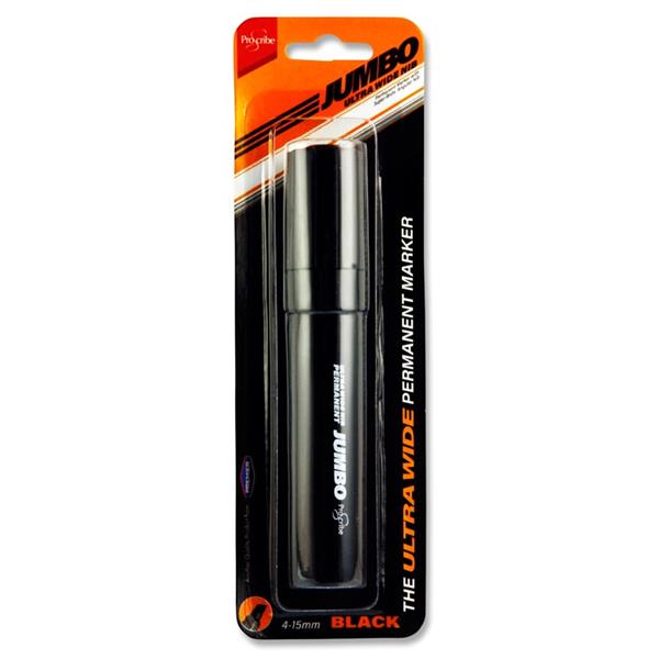 PROSCRIBE JUMBO ULTRA WIDE 4-15mm PERMANENT MARKER - BLACK