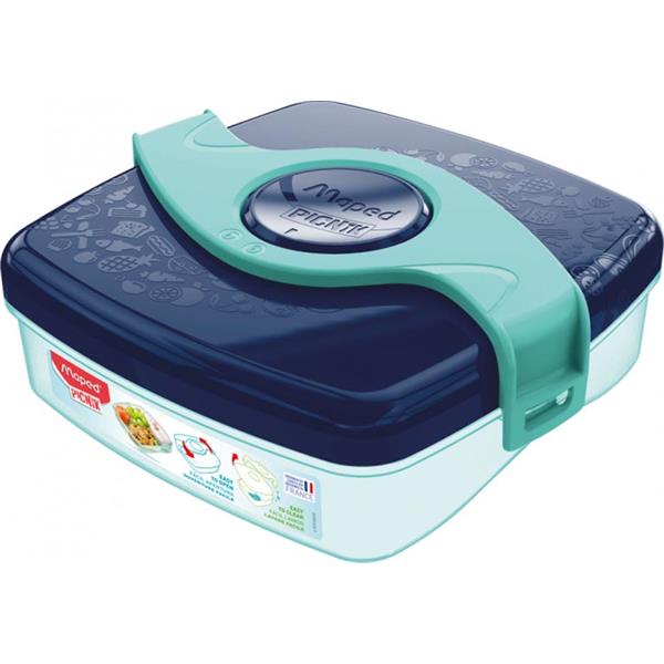 * MAPED PICNIK ORIGINS 520ml TWIST SNACK BOX - BLUE/GREEN