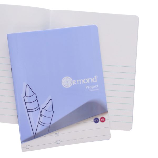 ORMOND 40pg No.15A DURABLE COVER PROJECT BOOK