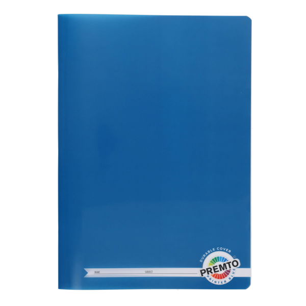 PREMTO A4 120pg DURABLE COVER MANUSCRIPT BOOK - ASST.