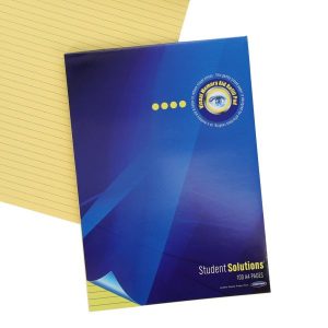STUDENT SOLUTIONS A4 100pg VISUAL MEMORY AID REFILL PAD - YELLOW