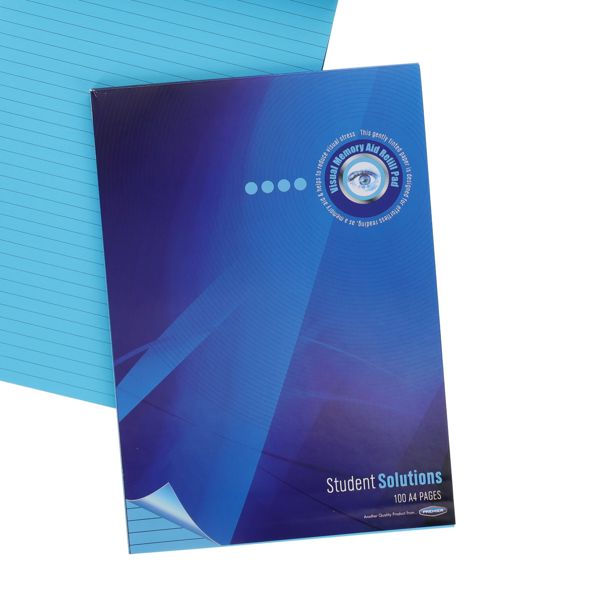 STUDENT SOLUTIONS A4 100pg VISUAL MEMORY AID REFILL PAD - TURQUOISE - Image 2