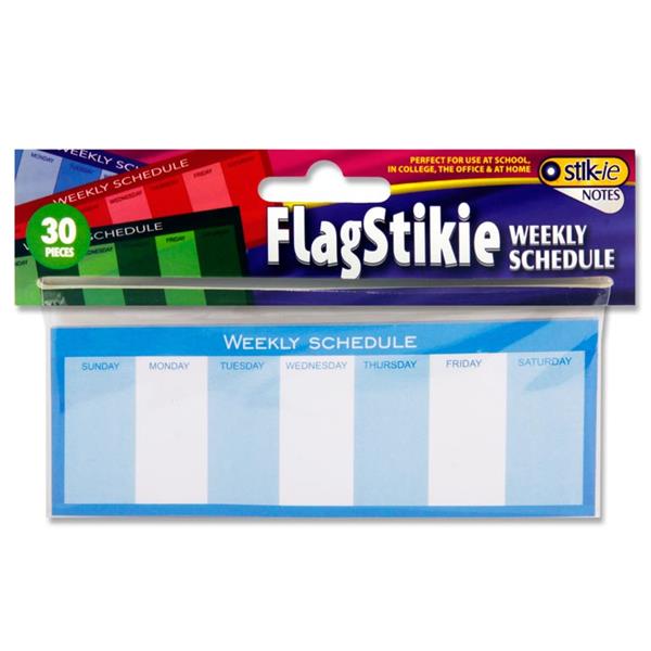 STIK-IE 30 SHEET FLAGSTICKIE NOTE WEEKLY SCHEDULE 4 ASST. - Image 4