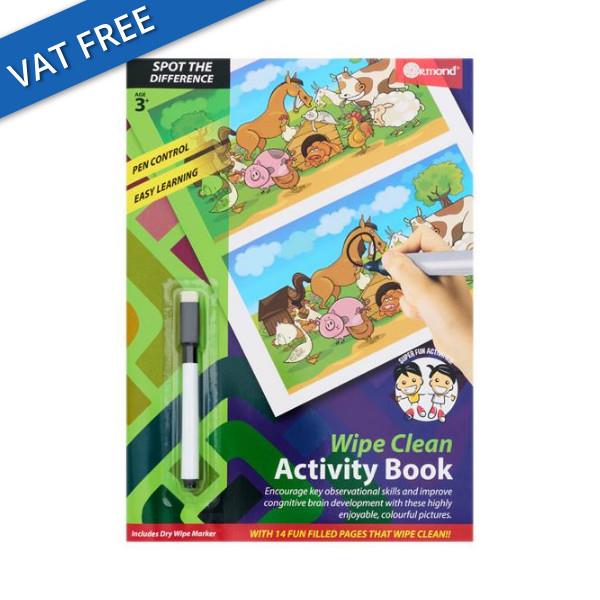 ORMOND A4 14PG WIPE CLEAN ACTIVITY BOOK - SPOT THE DIFFERENCE - Image 2