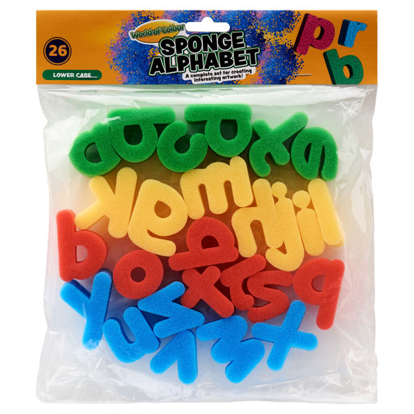 * WORLD OF COLOUR PKT.26 SPONGE ALPHABET - LOWER CASE - Image 4