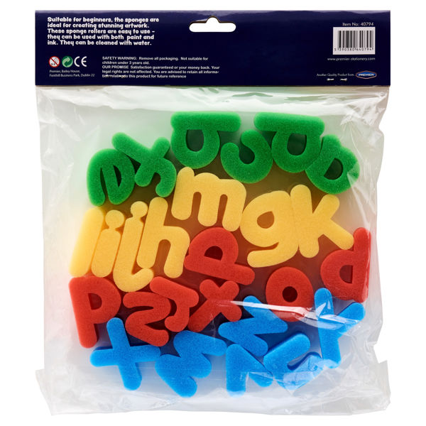 * WORLD OF COLOUR PKT.26 SPONGE ALPHABET - LOWER CASE