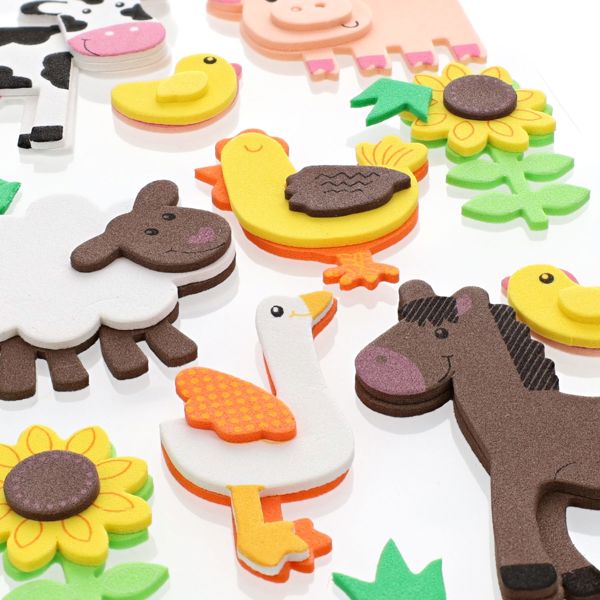 CRAFTY BITZ SQUISHY FOAM STICKERS - ON THE FARM - Image 2