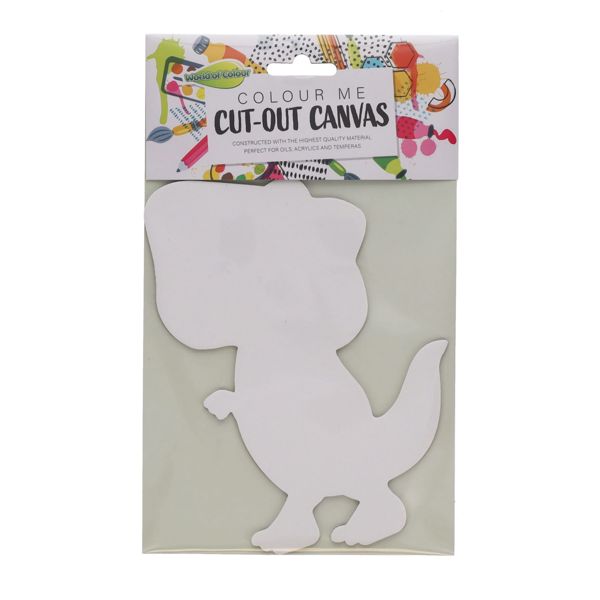 * WORLD OF COLOUR CUT OUT CANVAS - 4 ASST.