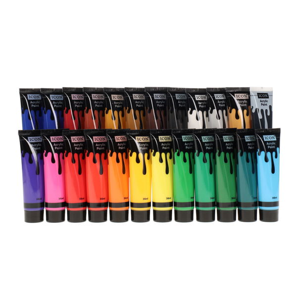 ICON PKT.24 36ml COMPLETE ACRYLIC PAINT COLLECTION - Image 2