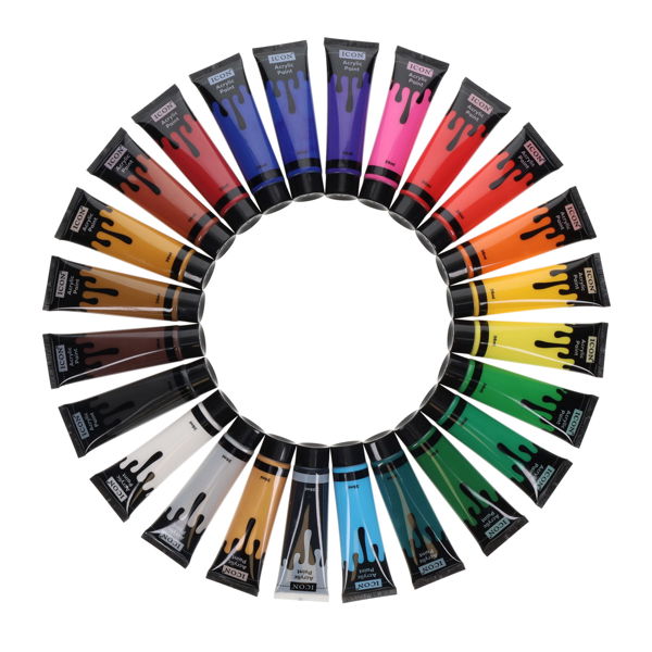 ICON PKT.24 36ml COMPLETE ACRYLIC PAINT COLLECTION - Image 4