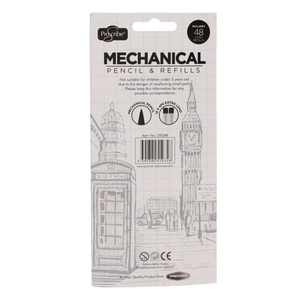 PROSCRIBE 0.5mm MECHANICAL PENCIL W/4 TUBES LEAD - Image 4