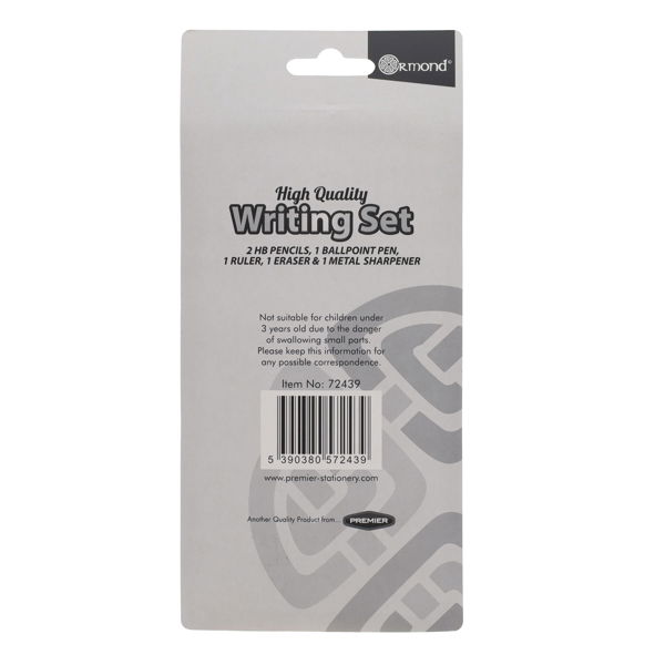 ORMOND 6pce CARDED WRITING STATIONERY SET