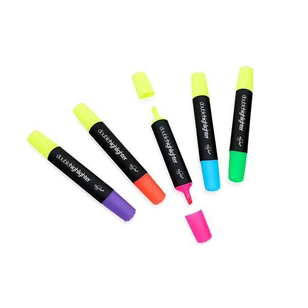 PROSCRIBE CARD 5 DOUBLE ENDED HIGHLIGHTER MARKERS - ASST - Image 3