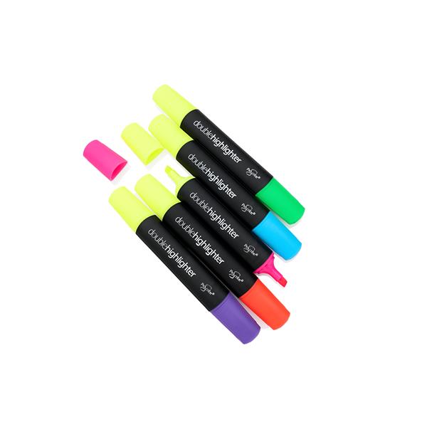 PROSCRIBE CARD 5 DOUBLE ENDED HIGHLIGHTER MARKERS - ASST - Image 4