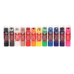WORLD OF COLOUR BOX 12x15g WASHABLE PAINTY CRITTERS POSTER PAINT STICKS