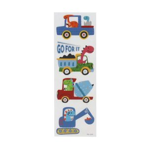 CRAFTY BITZ STICKERS FOR YOUR STUFF - DINO TRANSPORT