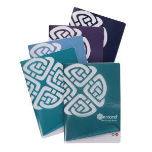 ORMOND A4 160pg DURABLE COVER MANUSCRIPT BOOK 5 ASST.