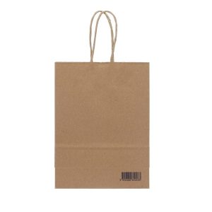 CONCEPT GREEN BROWN KRAFT PAPER BAG - 18X24CM