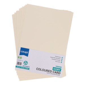 CONCEPT A4 160gsm CARD 250 SHEETS - IVORY
