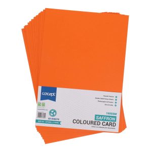 CONCEPT A4 160gsm CARD 50 SHEETS - SAFFRON