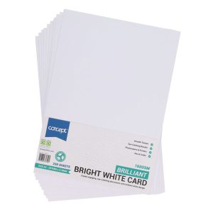 CONCEPT A4 160gsm CARD 250 SHEETS - WHITE