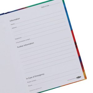 RAINBOW A6 160PG HARDBACK NOTEBOOK