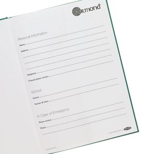 ORMOND  A4 120Pg 5MM SQ HARDBACK PROJECT MATHS