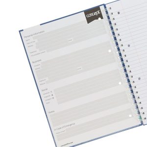 CONCEPT  A4 160PG HARDBACK SPIRAL NOTEBOOK