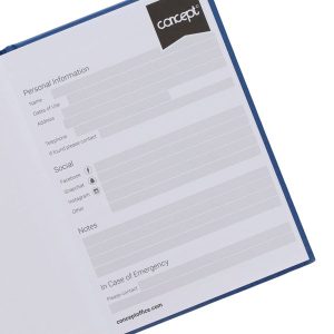 CONCEPT A6 160Pg HARDBACK NOTEBOOK