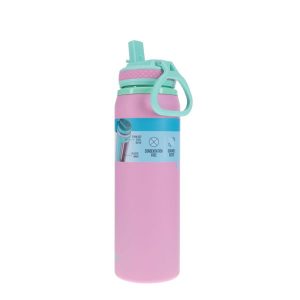 SMASH 700ML STEEL SHELL SIPPER BOTTLE  - PINK