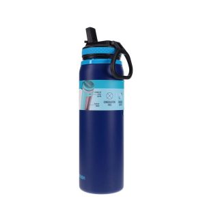 SMASH 700ML STEEL SHELL SIPPER BOTTLE  - NAVY