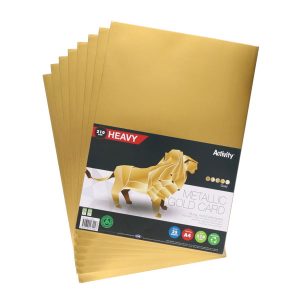 PREMIER ACTIVITY A4 210gsm CARD 25 SHEETS - GOLD