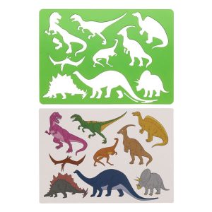 CRAFTY BITZ 185x265mm STENCIL - DINOSAUR