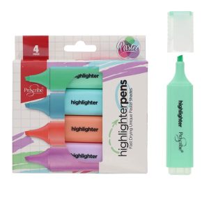 PROSCRIBE PKT.4 PASTEL HIGHLIGHTERS - ASST.