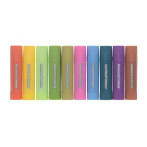 WORLD OF COLOUR PKT.10 10G WASHABLE POSTER PAINT STICKS - PASTEL
