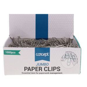 CONCEPT PKT.1000 JUMBO PAPER CLIPS SIZE 50MM