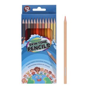 WORLD OF COLOUR PKT.12 WASHABLE SKIN TONE PENCILS
