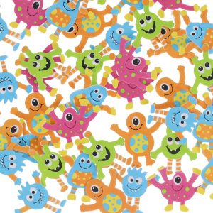 CRAFTY BITZ PKT.40 SELF-ADHESIVE FOAM STICKERS - ALIENS & MONSTERS