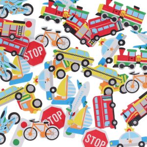 CRAFTY BITZ PKT.36 SELF-ADHESIVE FOAM STICKERS - TRAFFIC
