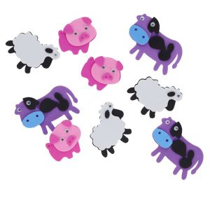 CRAFTY BITZ PKT.9 SELF-ADHESIVE FOAM STICKERS - 3D COW