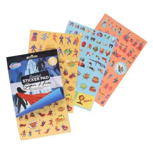 CRAFTY BITZ 200+ ASSORTED STICKER PAD - SUPER HEROS