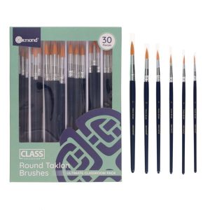 ORMOND CLASS COLLECTION PKT.30 ROUND TAKLON BRUSHES